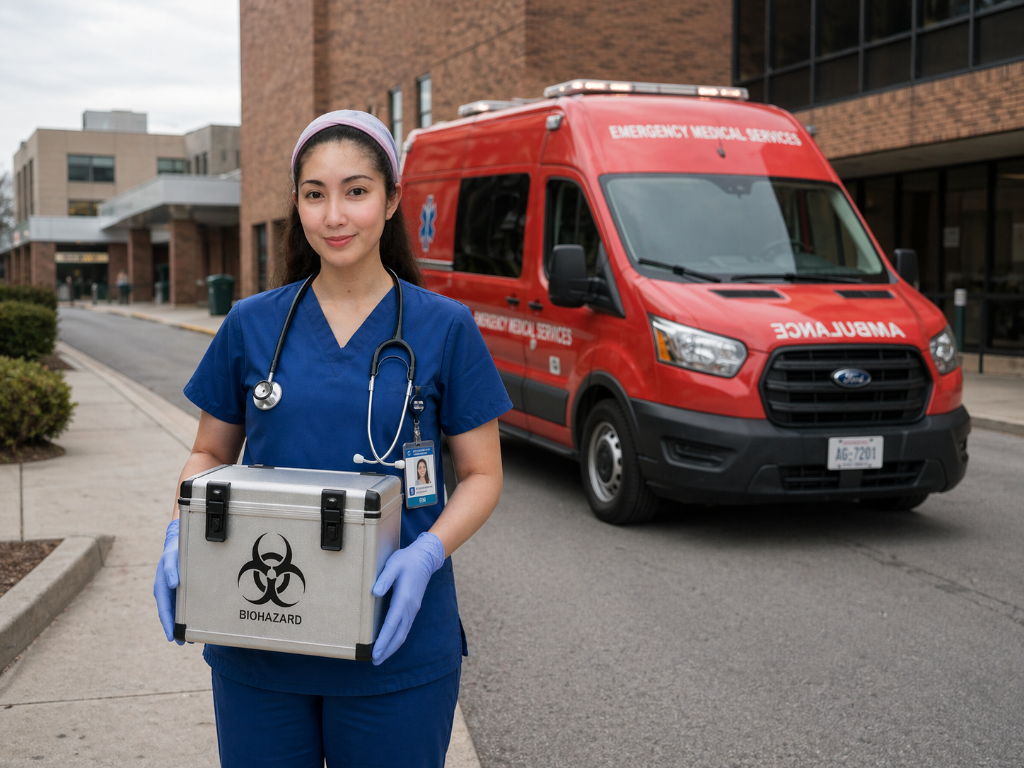 Medical courier vehicle or delivery service
